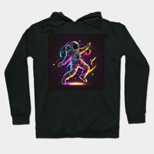 Astronaut dancing in space Hoodie